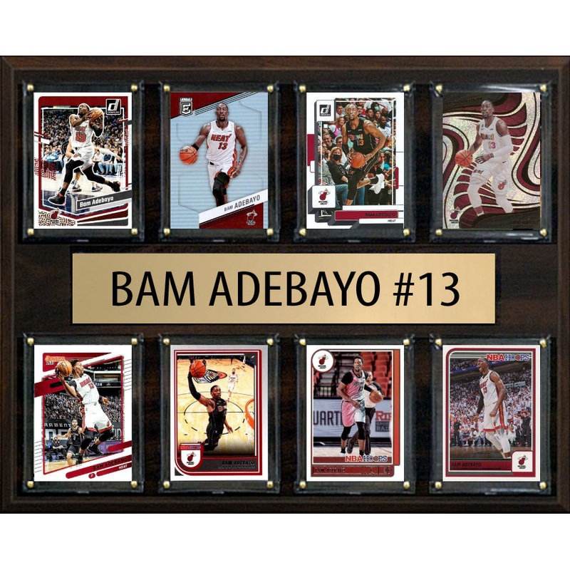 Bam Adebayo 8 Card Plaque Donruss Hoops Fleer 2025 2024 Miami Heat
