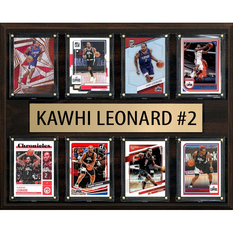 Kawhi Leonard 8 Card Plaque Donruss Hoops Fleer 2025 2024 Los Angeles Clippers