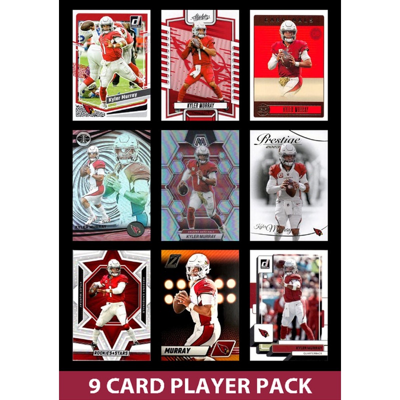 Kyler Murray 9 Card Player Pack 2023 2024 2025 Donruss Panini Arizona Cardinals