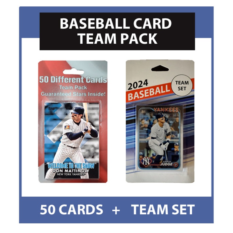 New York Yankees Team Pack 50 Cards Mattingly + 2024 Topps Team Set