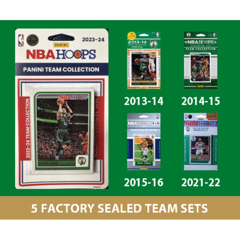 2023-24 NBA HOOPS Boston Celtics Team Set MultiPack Tatum 2022 2015 2013 2014