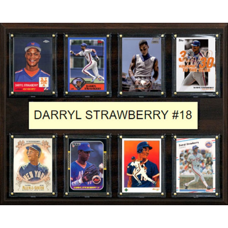 Darryl Strawberry #18 Plaque 8 Cards Topps Bowman 2023 2024 2022 New York Mets