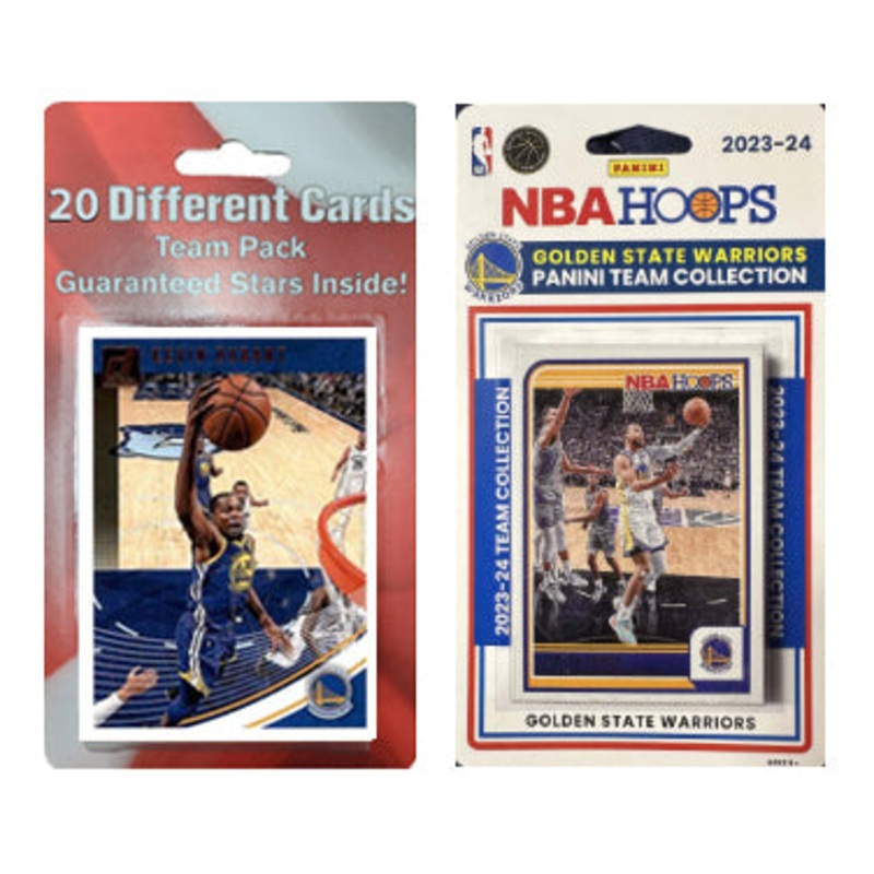 Golden State Warriors Kevin Durant 20 Cards + 2023-24 HOOPS Team Set Steph Curry