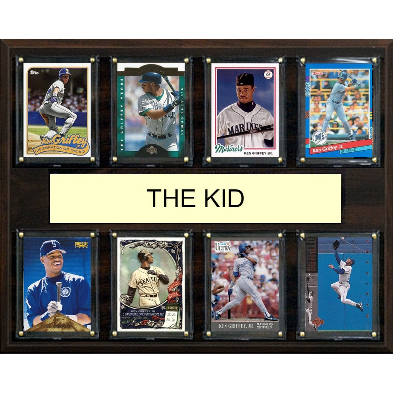 Ken Griffey Jr The Kid 8 Card Plaque Topps Bowman 2025 2024 Seattle Mariners