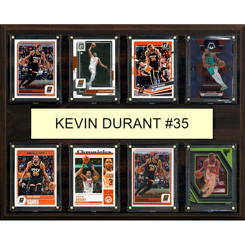 Kevin Durant 8 Card Plaque Donruss Hoops Fleer Topps 2025 2024 Phoenix Suns