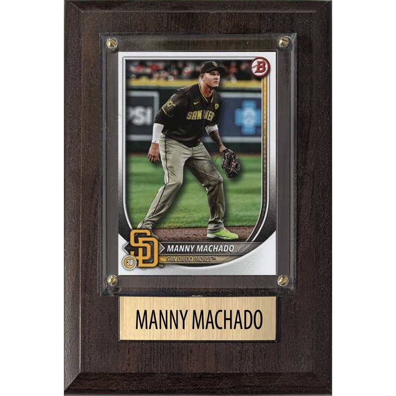 Manny Machado San Diego Padres 2025 2024 Topps Bowman 4×6 Gift Plaque