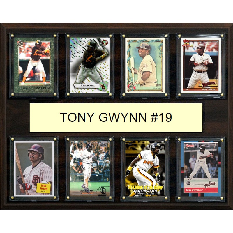 Tony Gwynn 8 Card Plaque Topps Bowman 2025 2024 San Diego Padres