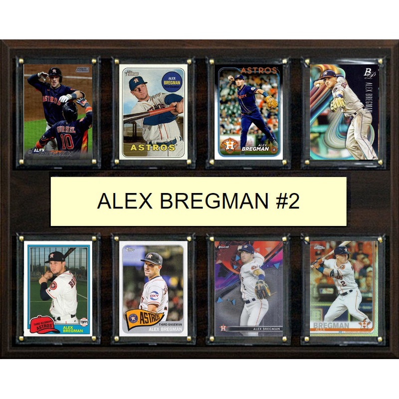 Alex Bregman 2 8 Card Plaque Topps Bowman 2025 2024 Houston Astros