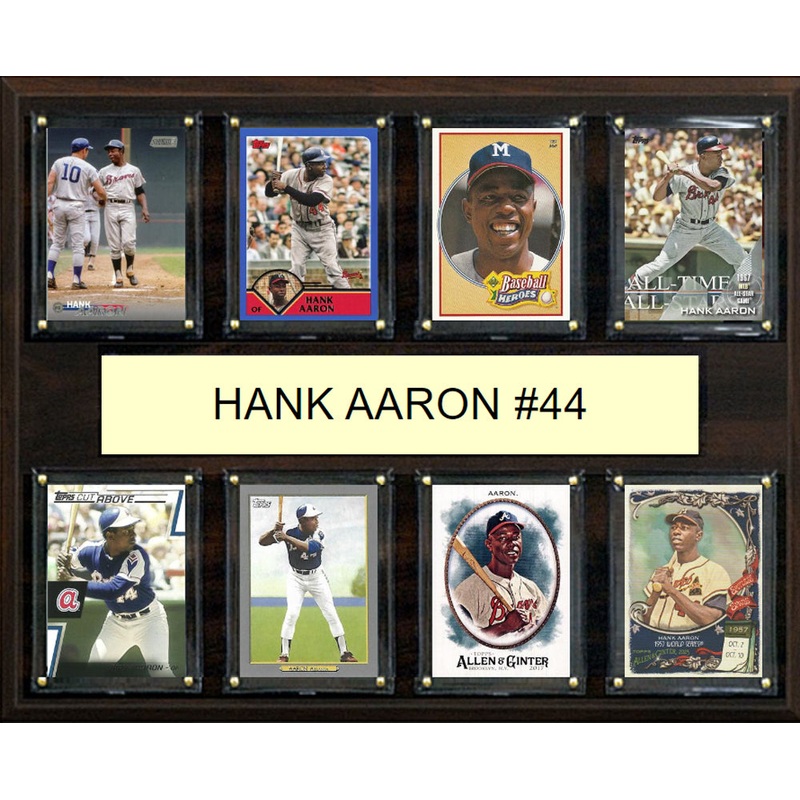Hank Aaron #44 Plaque 8 Cards Topps Bowman 2023 2024 2022 Atlanta Milwaukee Braves