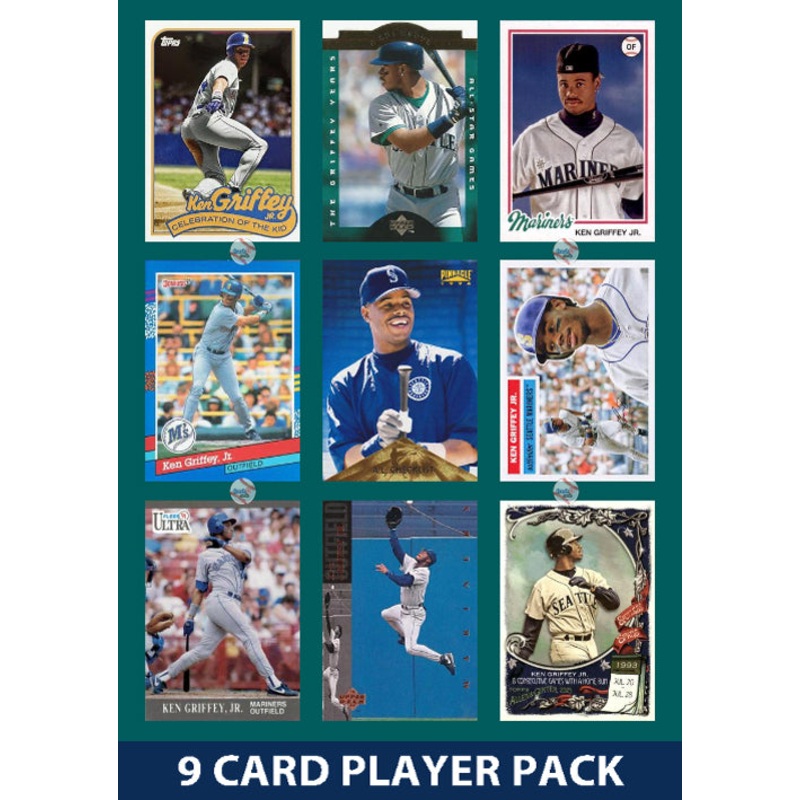 Ken Griffey Jr Seattle Mariners 9 Card Legend Pack Topps Bowman 2025 2024 2023