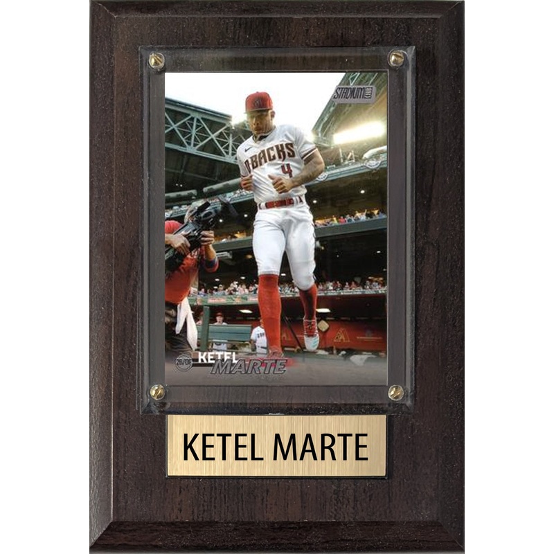 Ketel Marte Arizona Diamondbacks 2025 2024 Topps Bowman 4×6 Gift Plaque