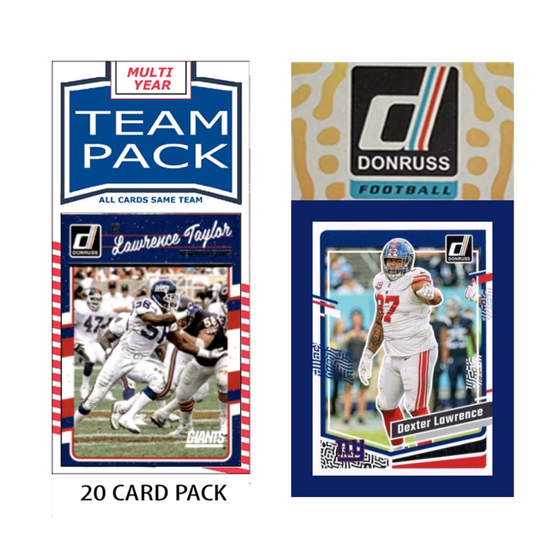 New York Giants Team Pack 20 Cards Lawrence Taylor + 2023 Donruss Team Set
