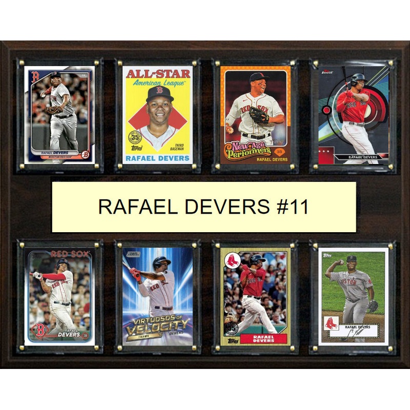Rafael  Devers 11 8 Card Plaque Topps Bowman 2025 2024 Boston Red Sox