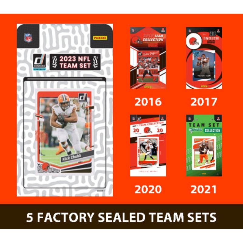 2023 Donruss Cleveland Browns Team Set MultiPack 2021 2020 2017 2016 Chubb