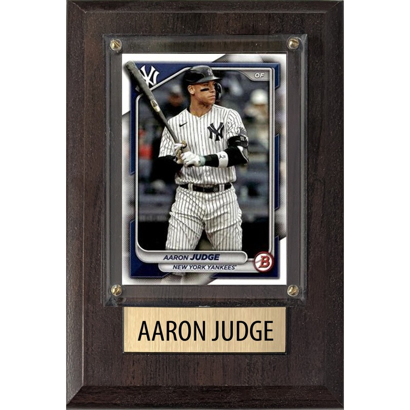 Aaron Judge New York Yankees 2025 2024 Topps Bowman 4×6 Gift Plaque