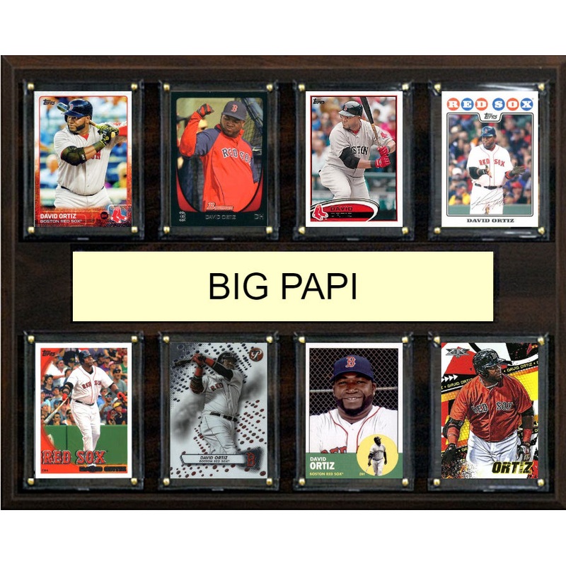 David Ortiz Big Papi Plaque 8 Cards Topps Bowman 2023 2024 2022 Boston Red Sox