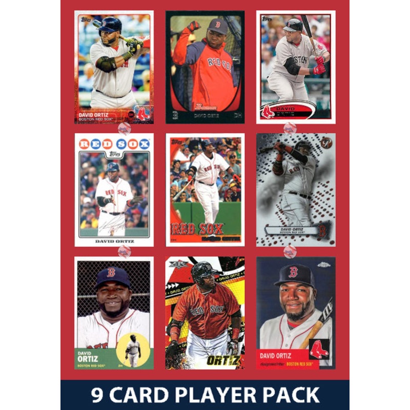 David Ortiz Boston Red Sox 9 Card Legend Pack 2023 2024 Topps Bowman 2025 2024 2023