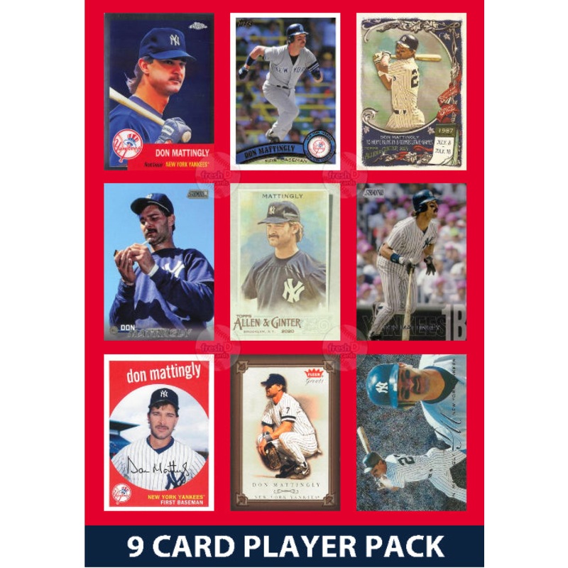 Don Mattingly Yankees 9 Card Player Pack 2025 2024 Topps