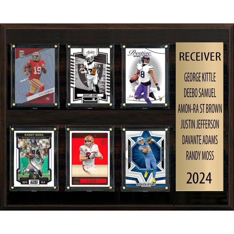Receiver Netflix 12″ x 15″ Plaque Kittle Deebo Amon-Ra Adams Jefferson Moss