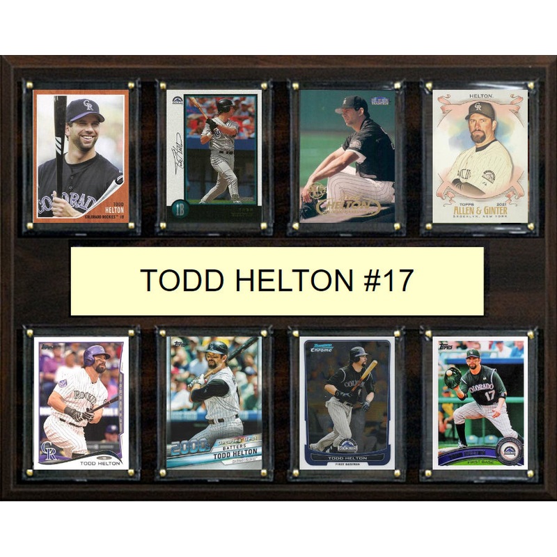 Todd Helton 8 Card Plaque Topps Bowman 2025 2024 Colorado Rockies