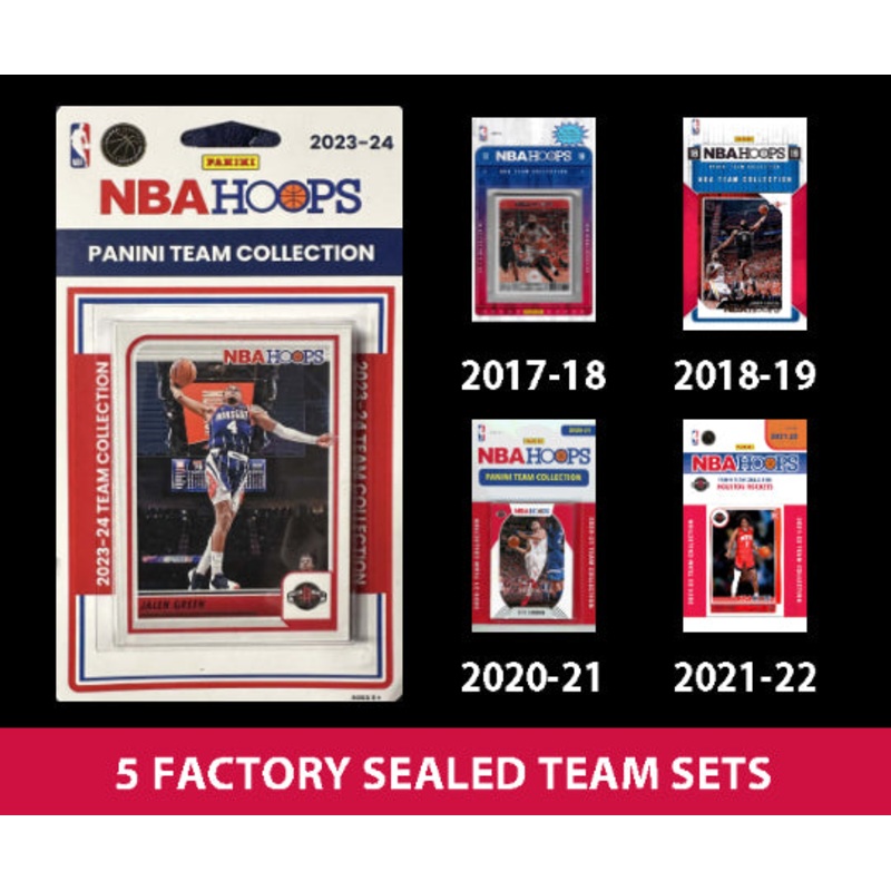 2023-24 NBA HOOPS Houston Rockets Team Set MultiPack Jalen Green 2022 2018 2019