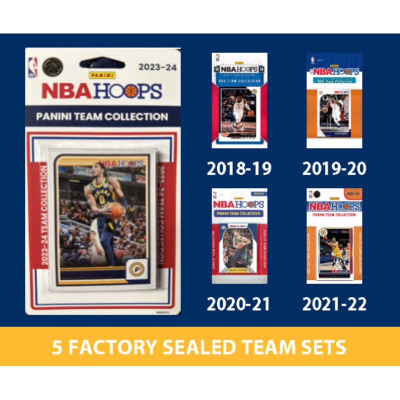 2023-24 NBA HOOPS Indiana Pacers Team Set Halliburton 2022 2018 2019