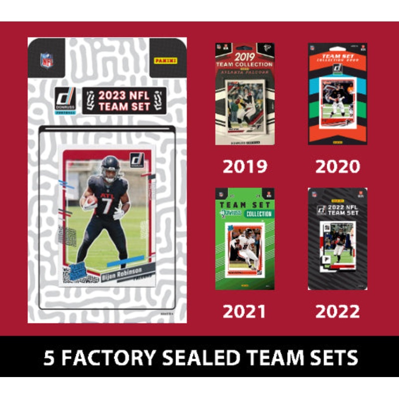 2023 Donruss Atlanta Falcons Team Set MultiPack 2023 2022 2021 2020 2019 Matt Ryan