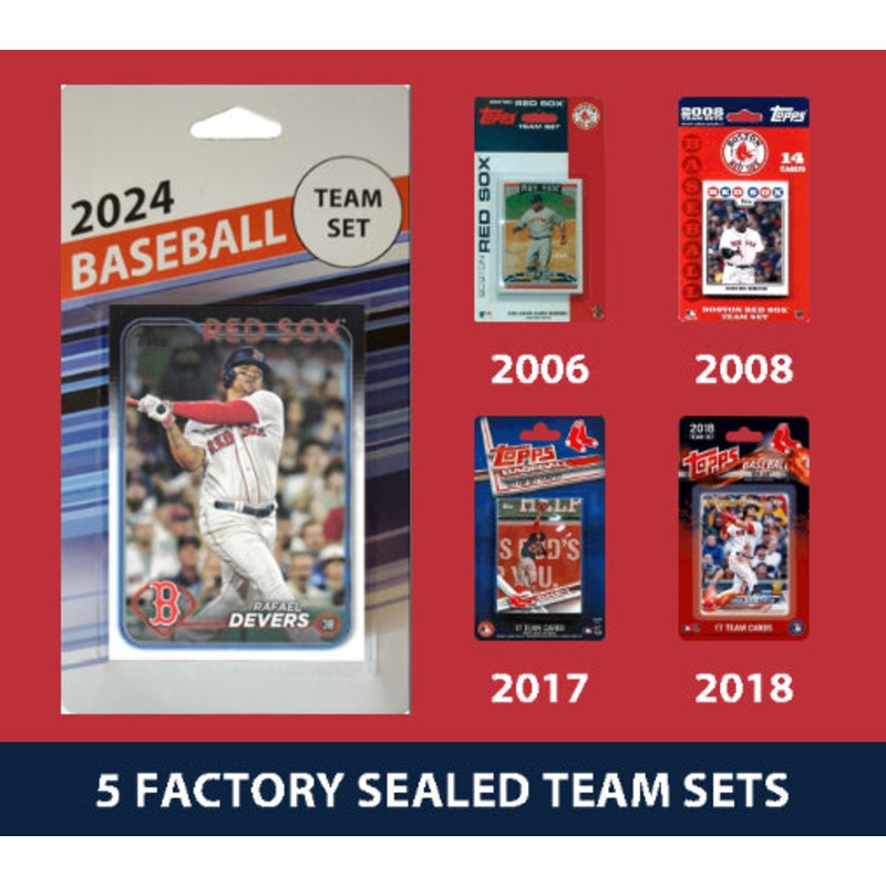 2024 Topps Series 1 Boston Red Sox Team Set MultiPack 2018 2017 2008 2006 Ortiz