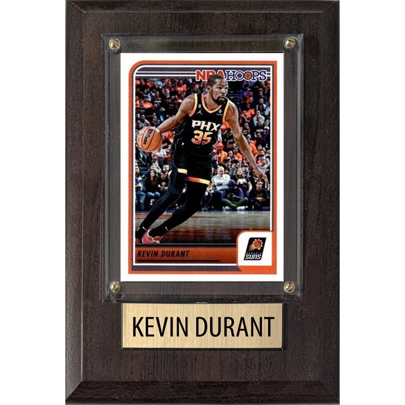 Kevin Durant Phoenix Suns 2025 2024 Donruss Score Prizm Topps 4×6 Gift Plaque