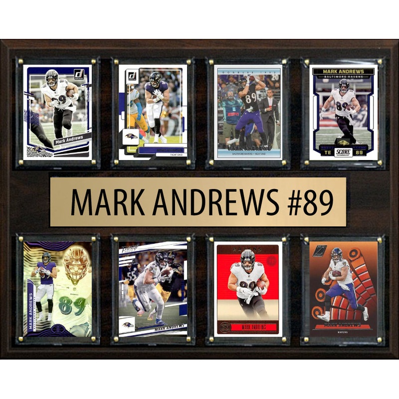 Mark Andrews 8 Card Plaque Donruss Score Panini 2023 2024 Baltimore Ravens