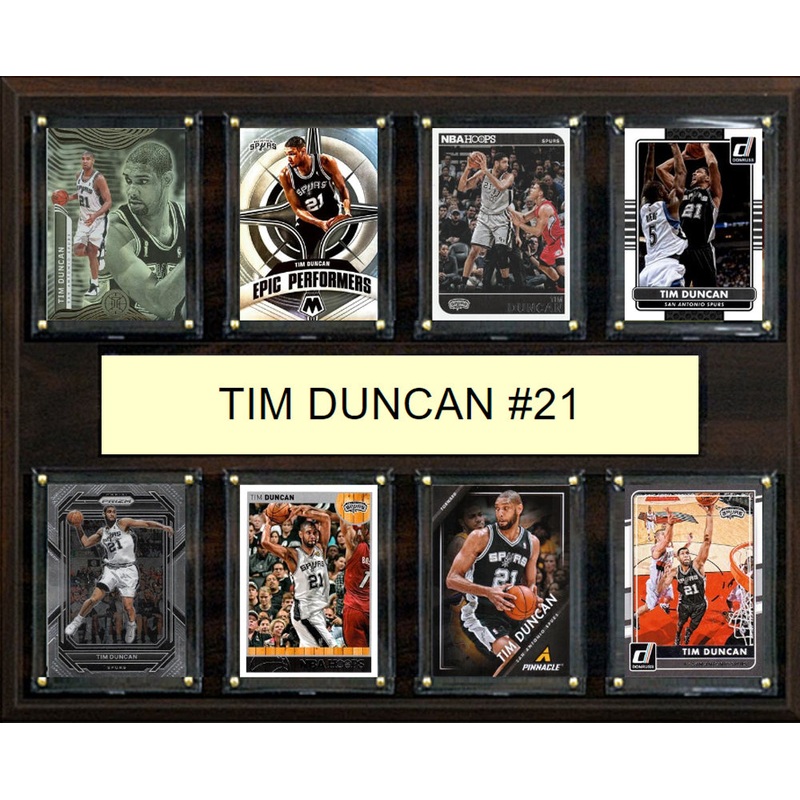 Tim Duncan #21 Plaque 8 Cards Hoops Prizm Donruss 2023 2024 2022 San Antonio Spurs