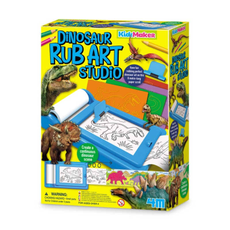 “4M – KidzMaker – Dinosaur Rub Art Studio”