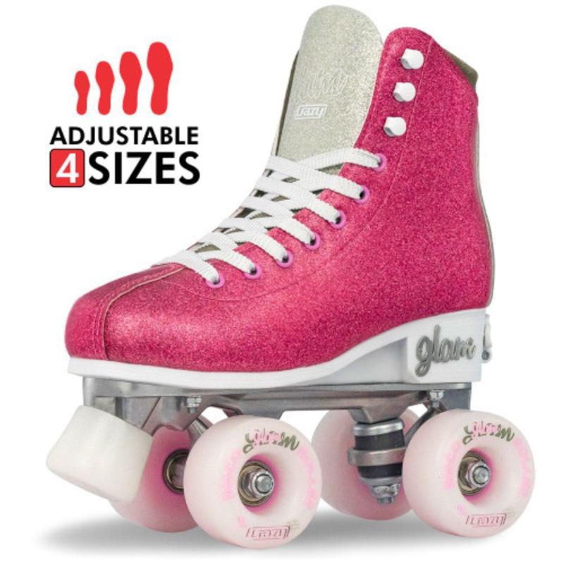 “Crazy Skates – Glam Size Adjustable Roller Skates – Pink”