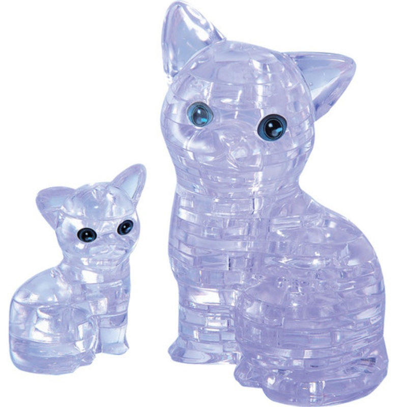“Crystal Puzzle 3D – Cat & Kitten”