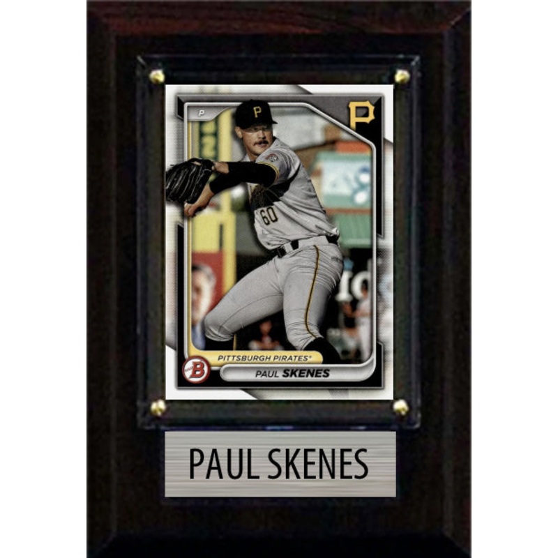Paul Skenes 2024 Bowman Pittsburgh Pirates 4×6 Plaque BP-125