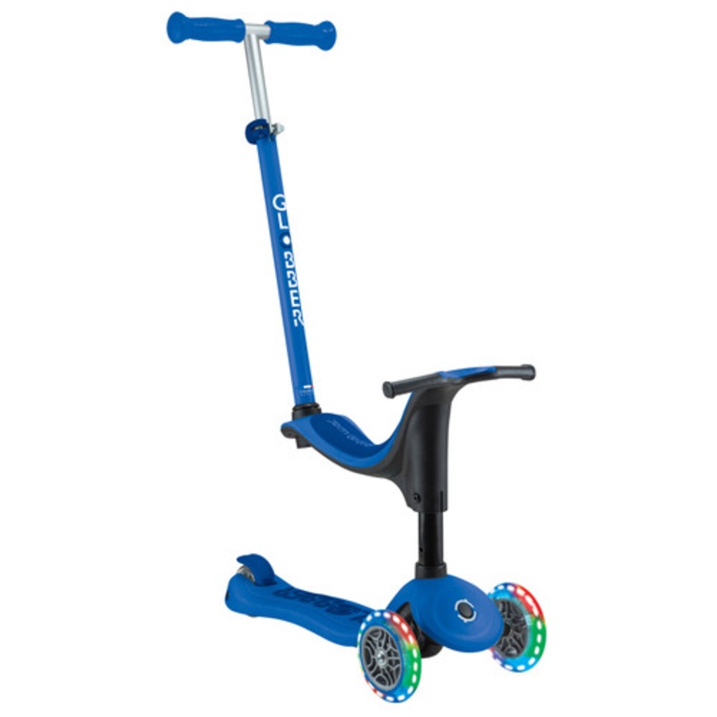 “Globber GO UP SPORTY with Lights Scooter V2 – Navy Blue/ Dark Navy Blue”
