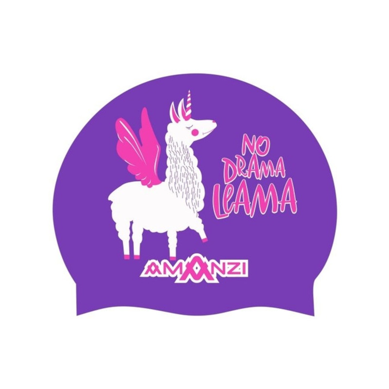 “Amanzi- No Drama Llama Swim Cap”