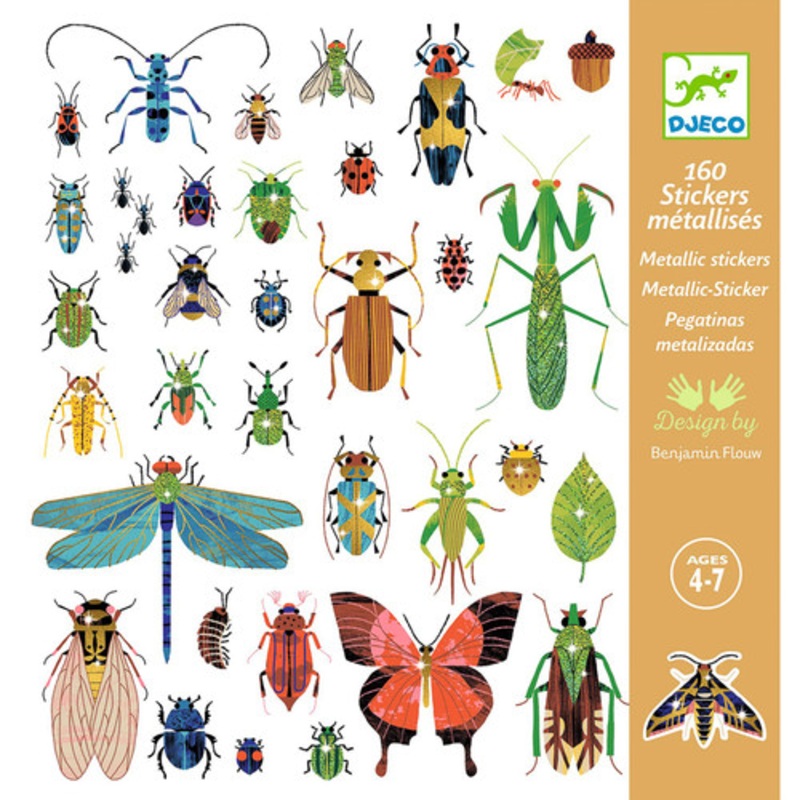 “Djeco – Microcosms Metallic Stickers”