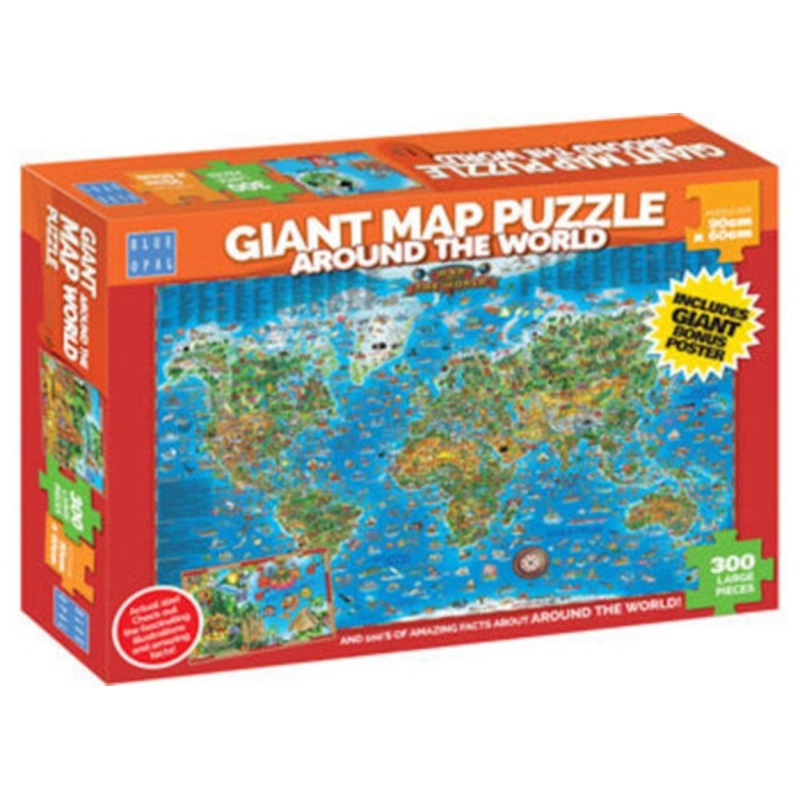 “Blue Opal – Giant Around the World Puzzle 300pc”