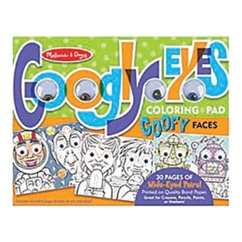 “Melissa & Doug – Googly Eyes Coloring Pad  Goofy Faces”