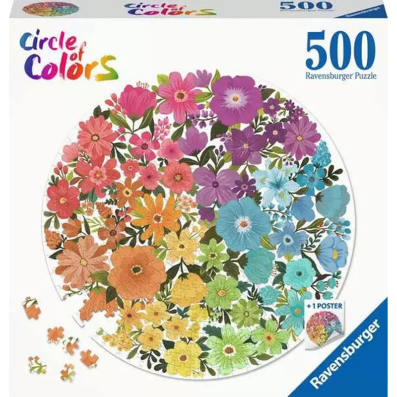 “Ravensburger 500pc – Circle of Colors Flowers Puzzle”