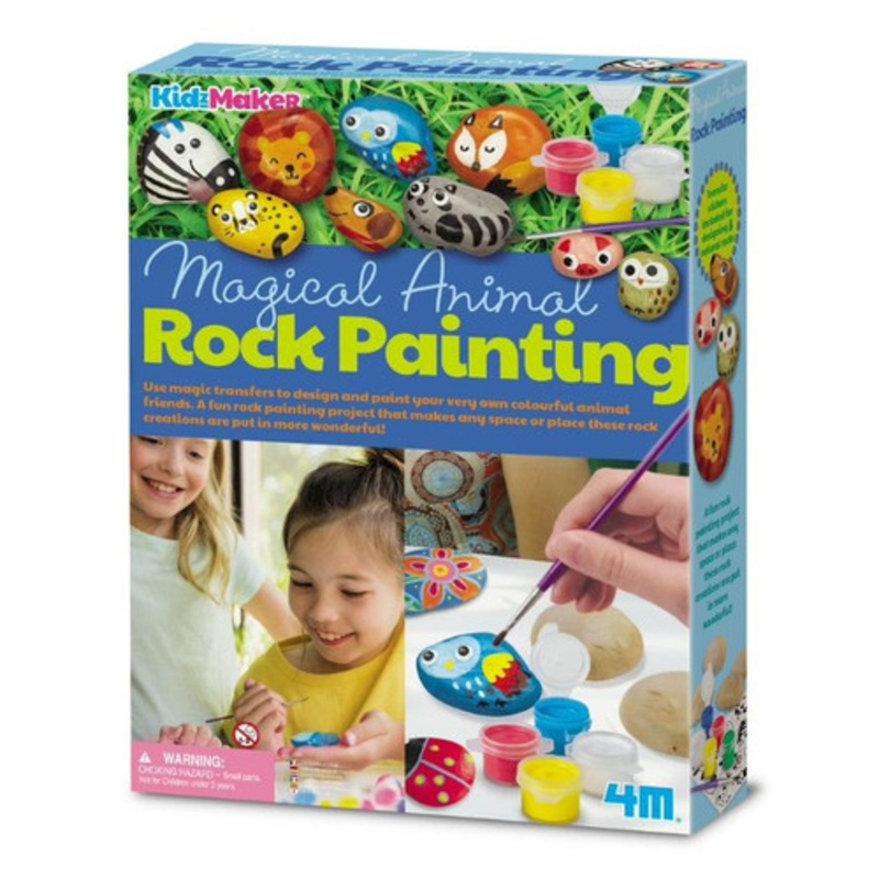 “4M – KidzMaker – Magical Animal Rock Painting”
