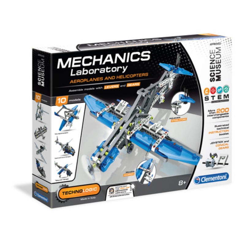 “Clementoni Mechanics Lab- Aeroplanes & Helicopters”