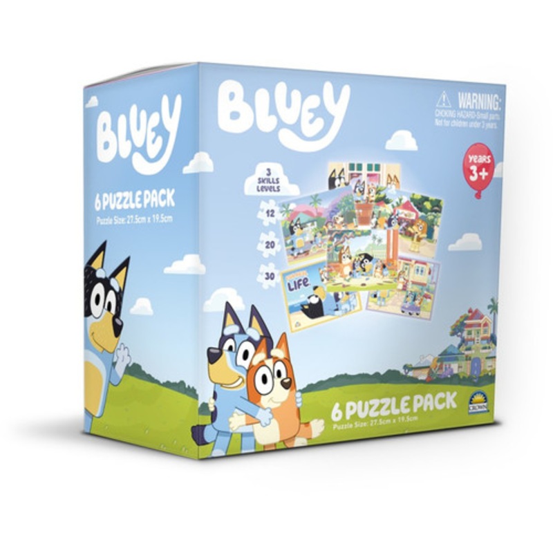 “Bluey 6 in 1 Puzzle Pack”