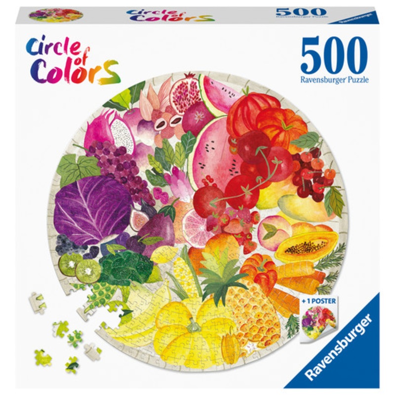 “Ravensburger 500pc – Circle of Colors Fruits & Vegetables Puzzle”