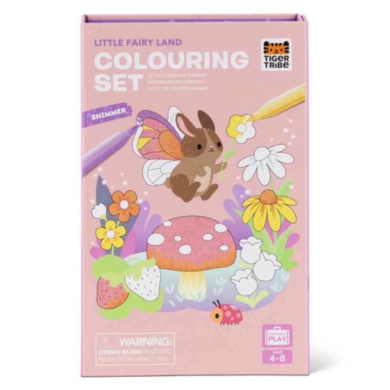 “Tiger Tribe Shimmer Colouring Set – Little Fairy Land”