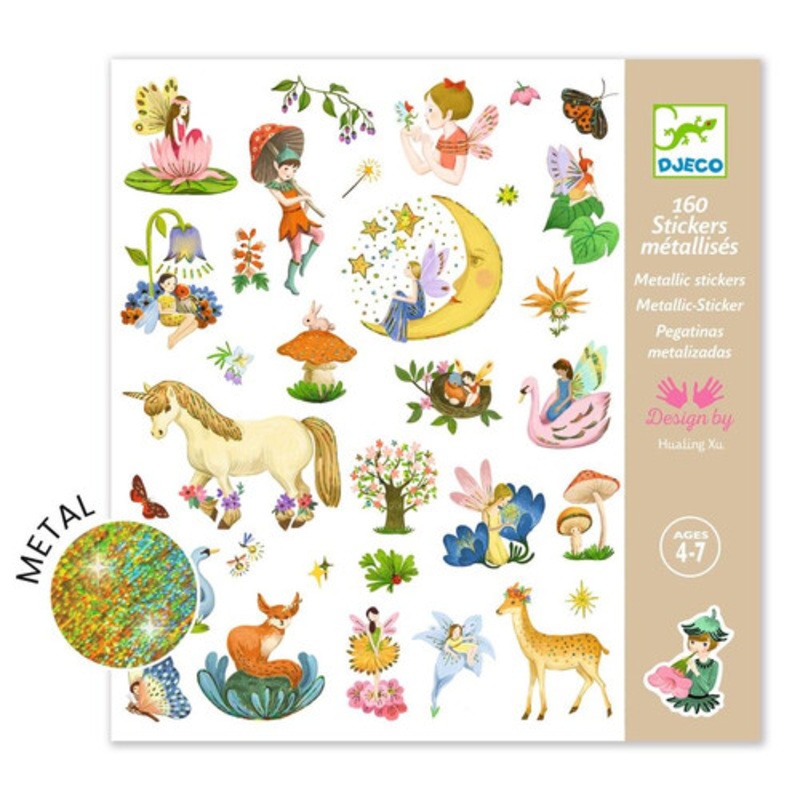“Djeco – Fantasy Metallic Stickers”