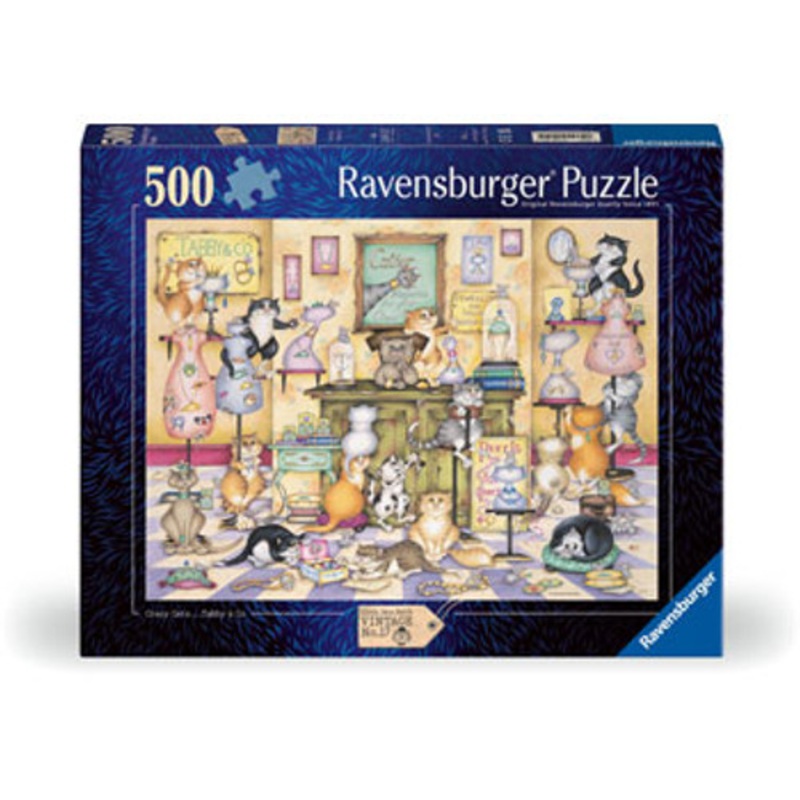 “Ravensburger 500pc – Crazy Cats Taby & Co Puzzle”