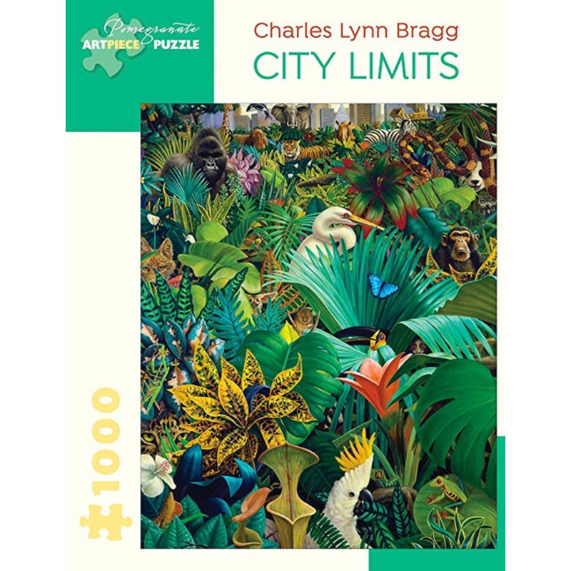 “Pomegranate 1000pc Puzzle – Charles Lynn Bragg: City Limits”