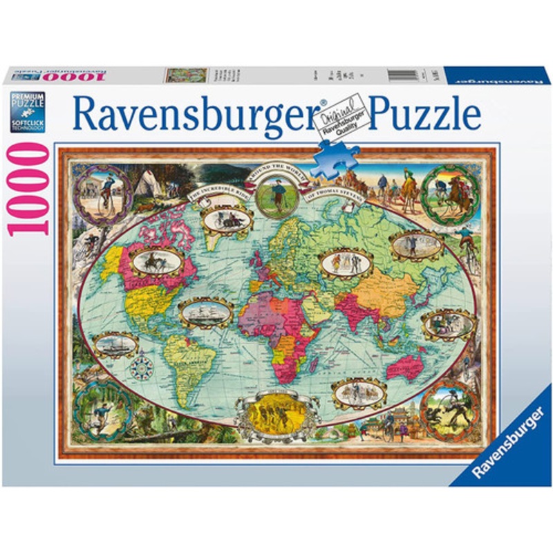 “Ravensburger 1000pc – Around The world by Bike Puzzle”